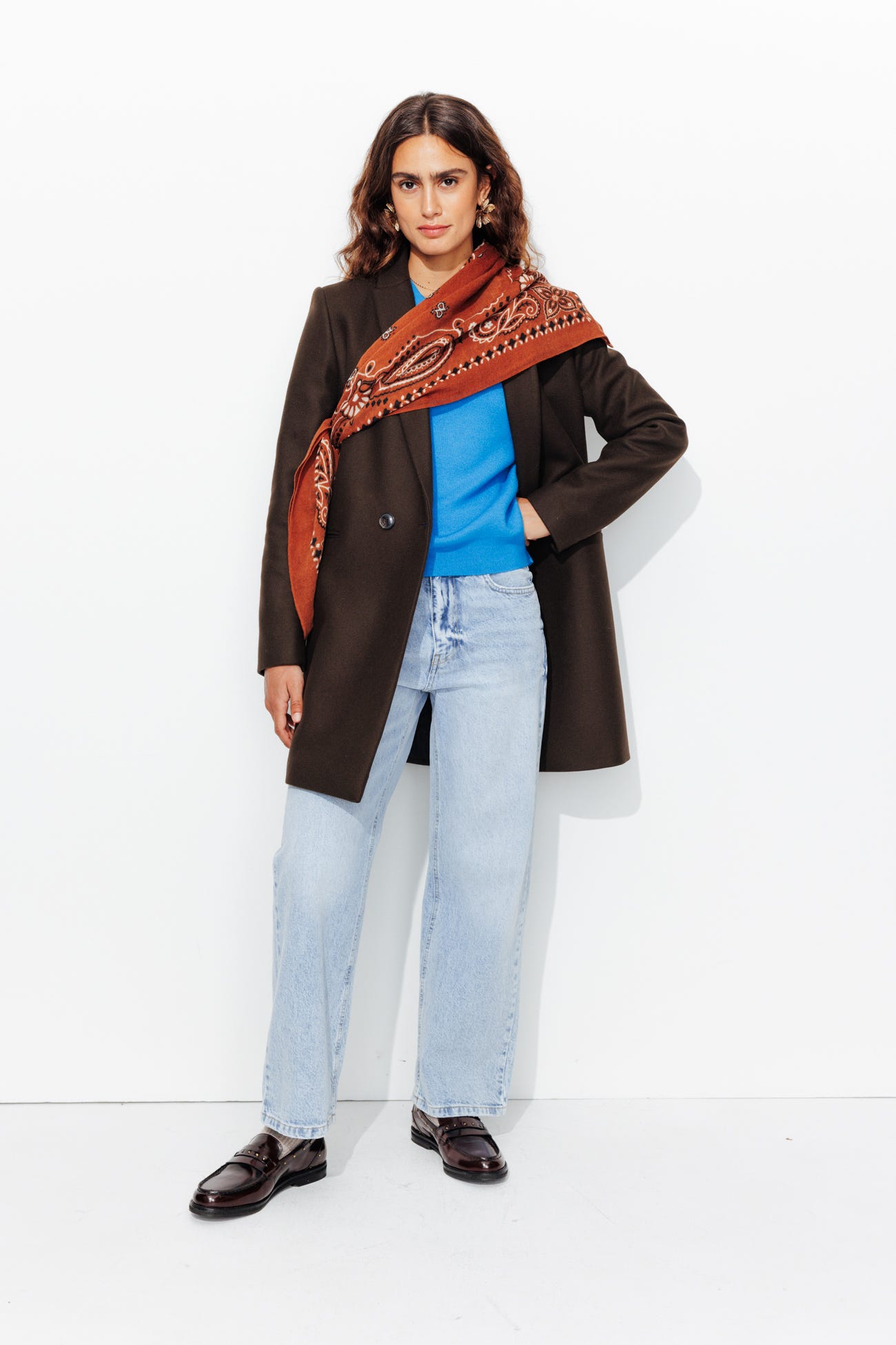 GISELE wool-blend coat