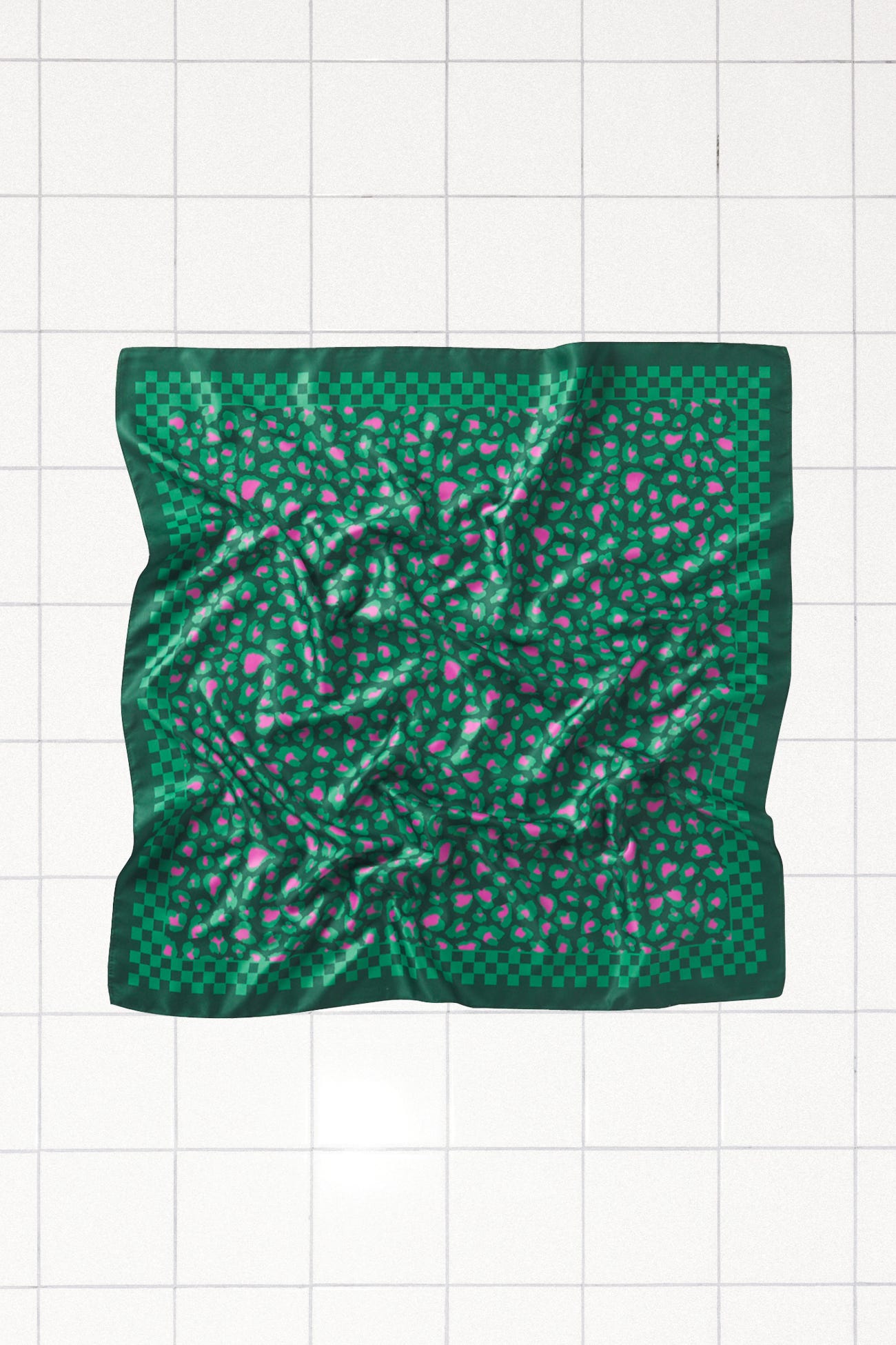 Colourful leopard scarf
