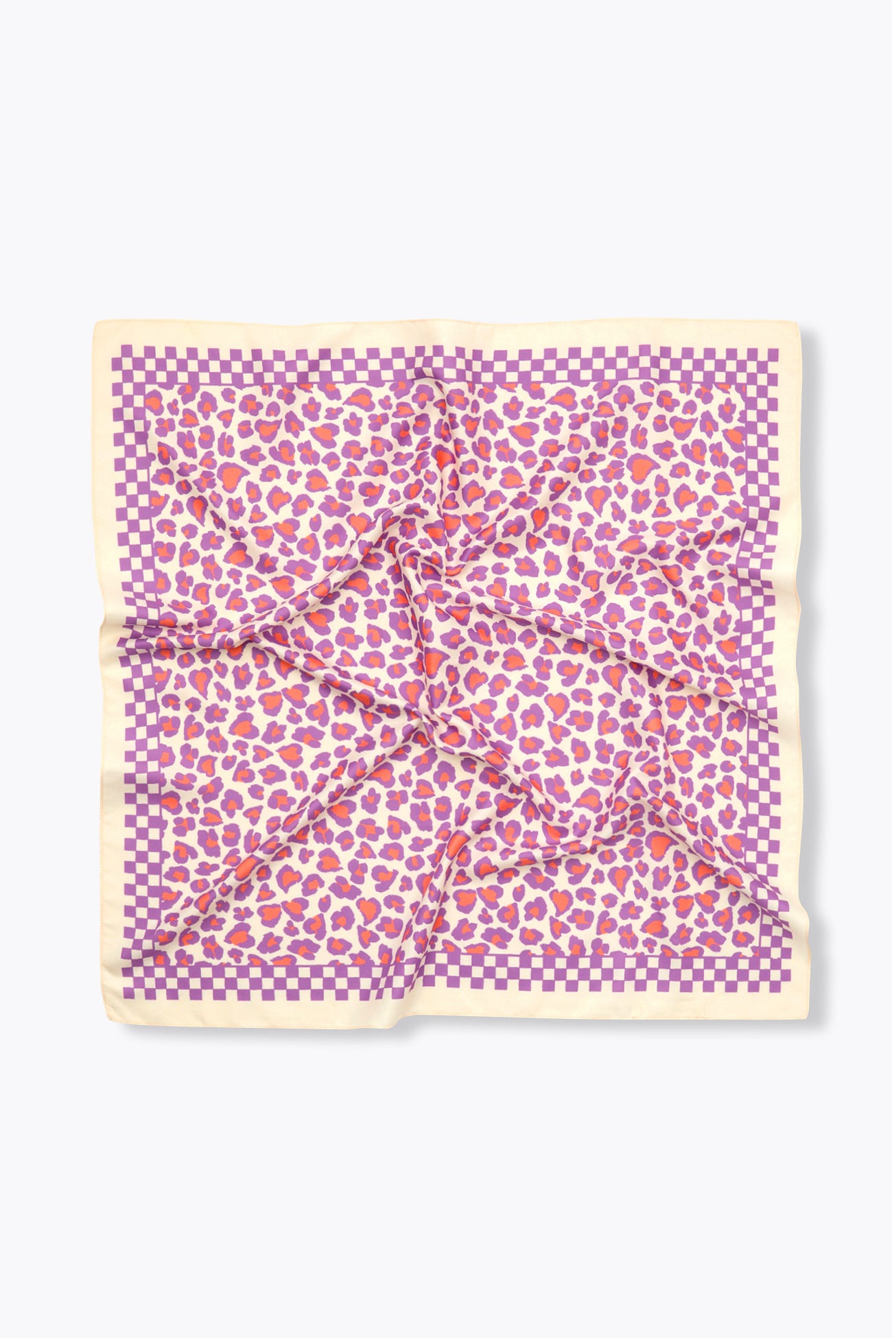 Colourful leopard scarf