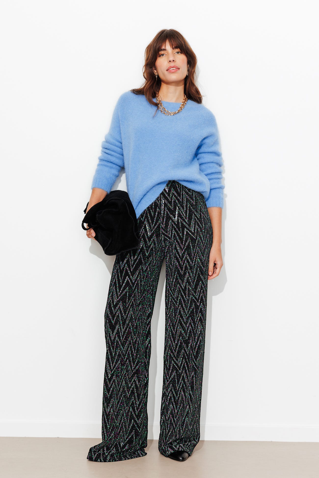 Glitzy glam trousers