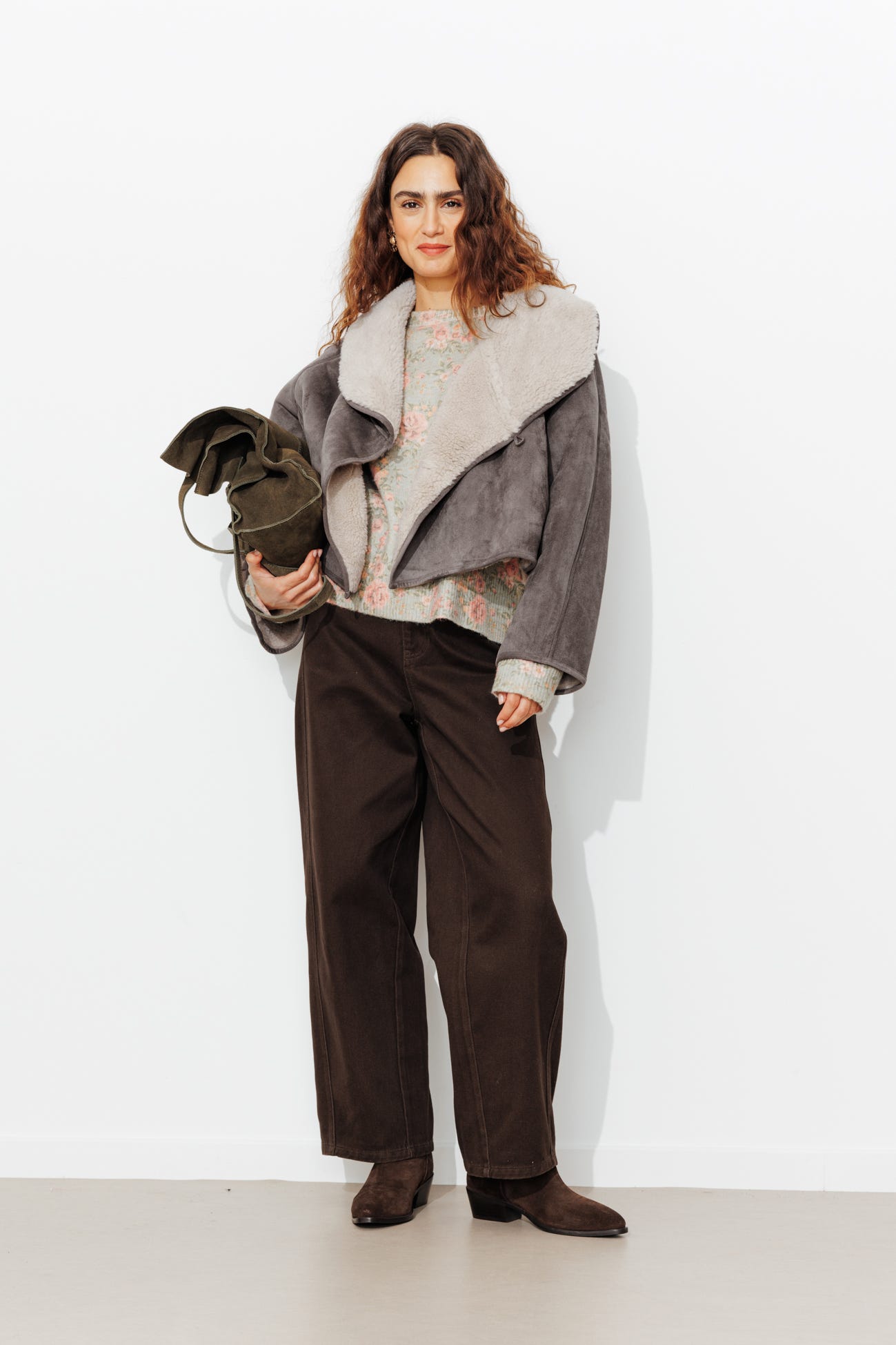 Mock sheepskin jacket